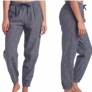 Patagonia Island Hemp Beach Pants Womens, Small, Heather Blue Tapered Diamonds